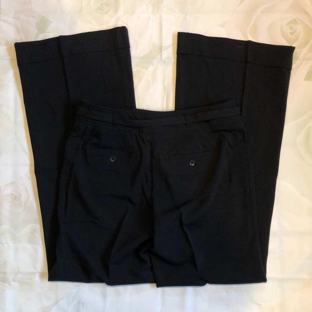 Apt 9 Ava black trouser w cuffs. Belt included - Picture 2 of 5